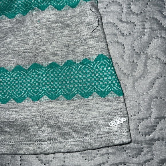 NWT Roxy striped pretty cami tank top tee shirt small grey teal button down up - Picture 6 of 6